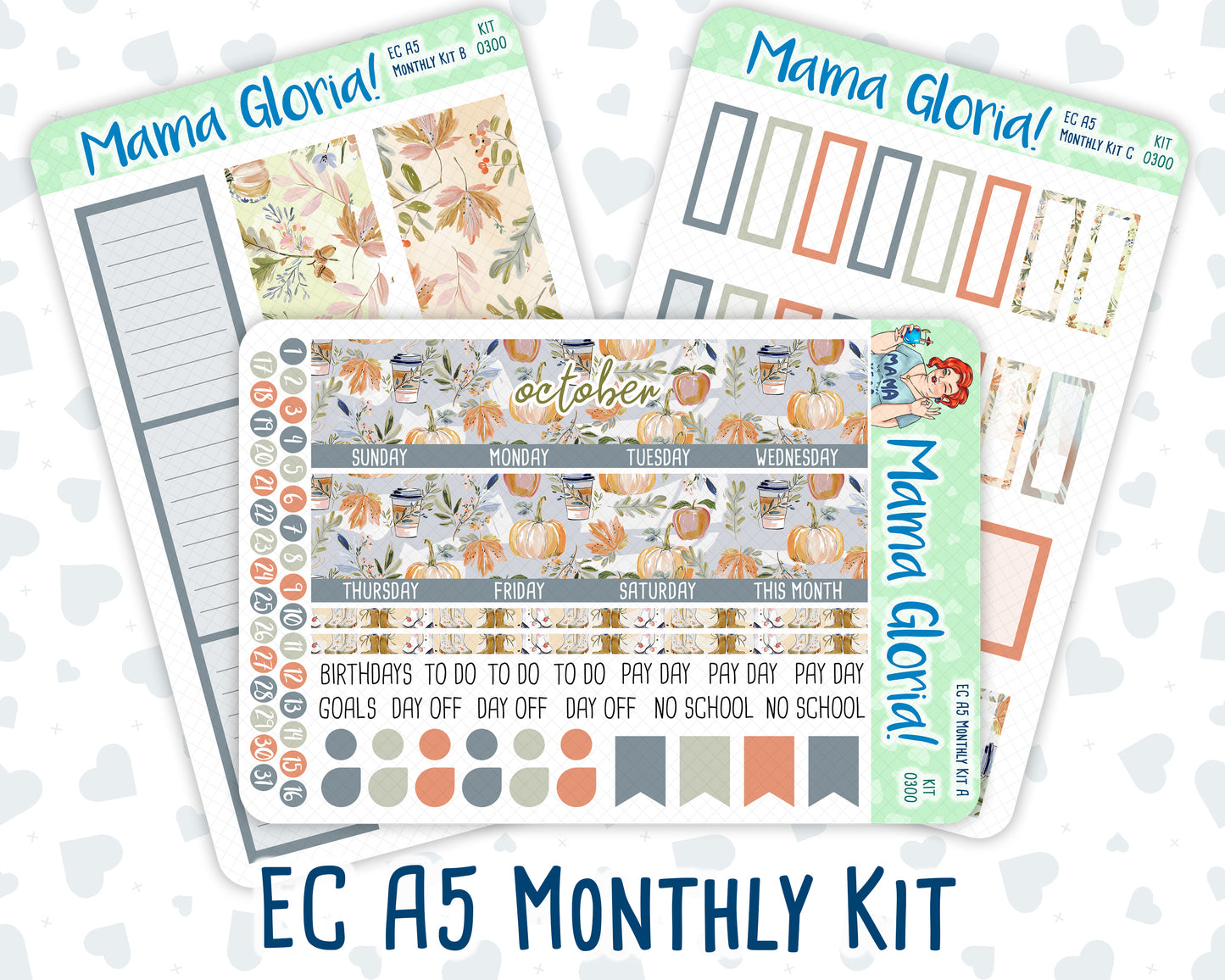 Kit 0300 - A5 - EC Monthly Kit - October - Autumn Stroll
