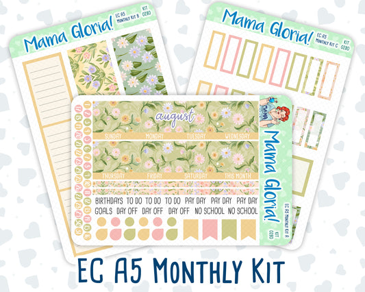 Kit 0280 - A5 - EC Monthly Kit - Half Past Six In August