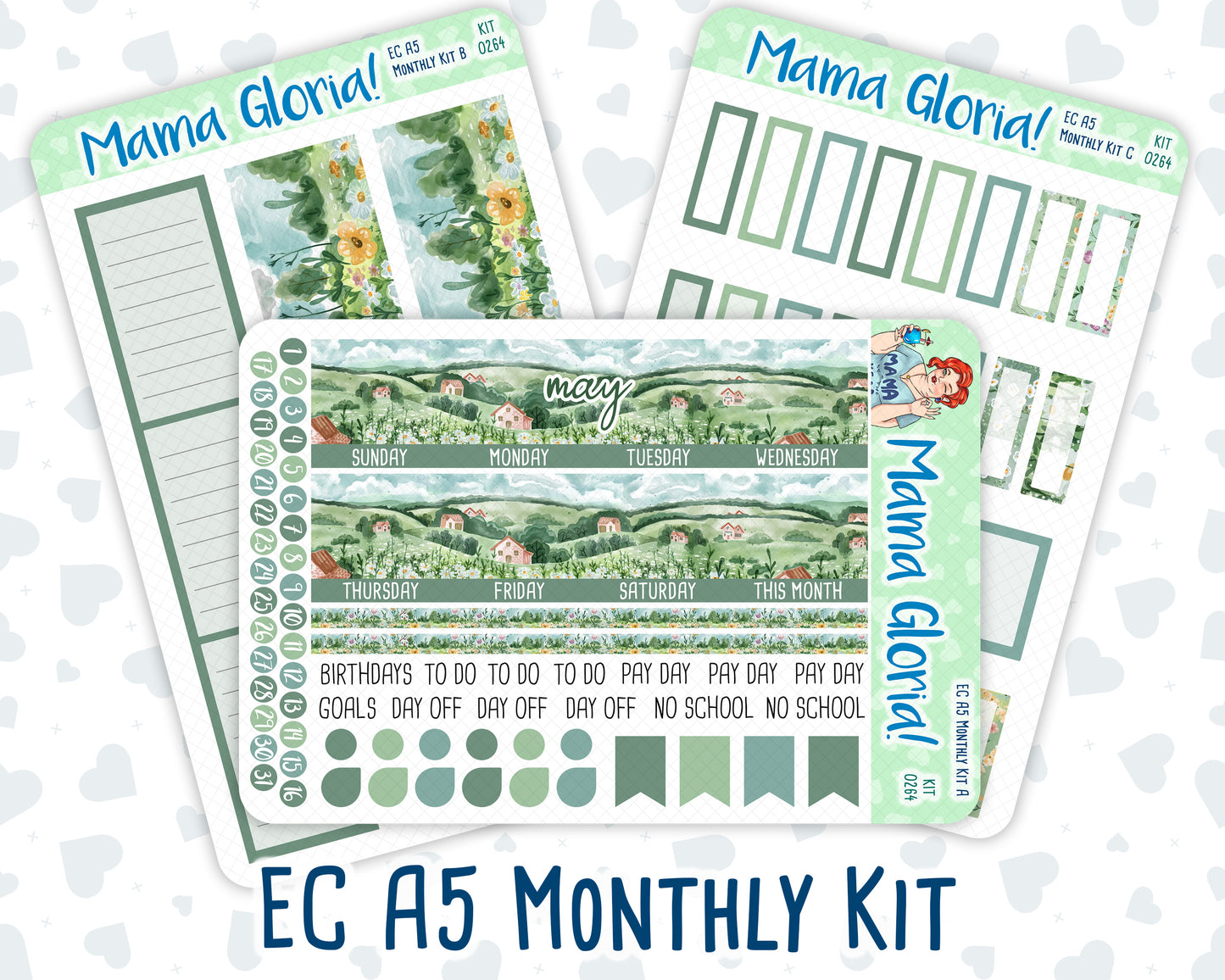 Kit 0264 - A5 - EC Monthly Kit - May - Spring Walk