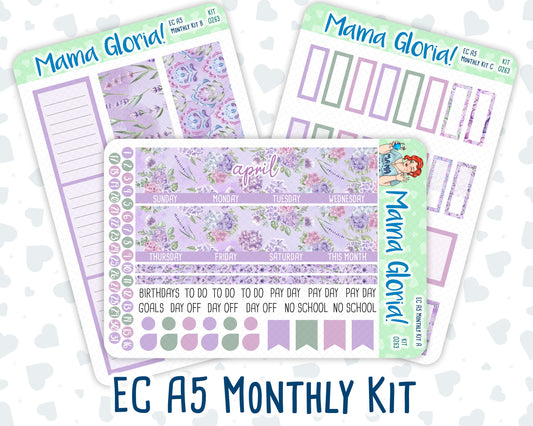 Kit 0263 - A5 - EC Monthly Kit - April - Lavender Drift