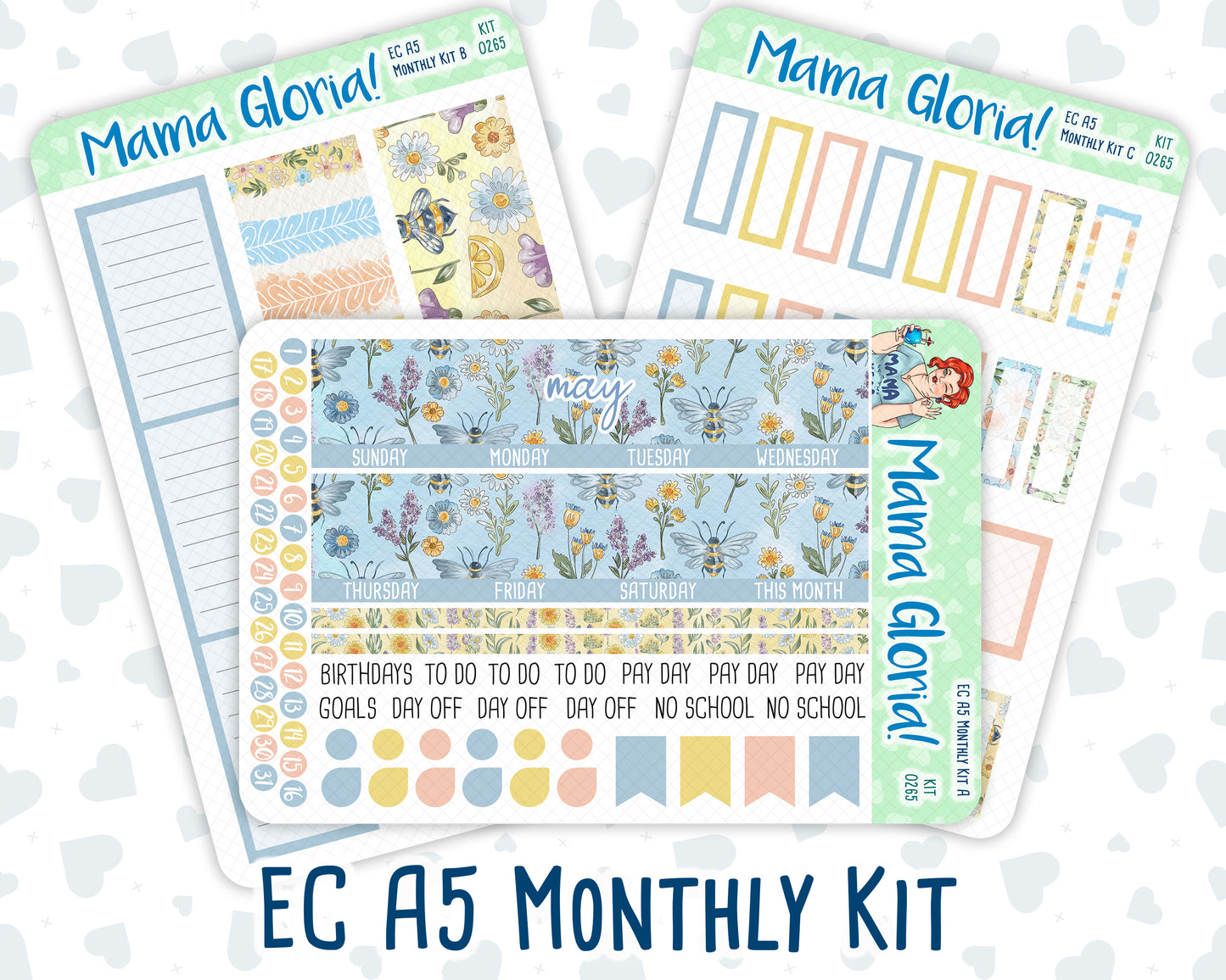 Kit 0265 - A5 - EC Monthly Kit - May - Honeybee Sky