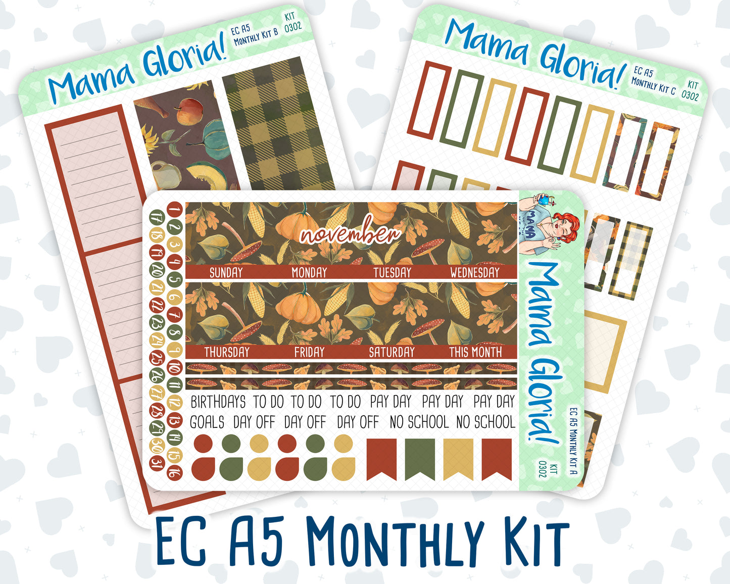 Kit 0302 - A5 - EC Monthly Kit - November - Thankful Season