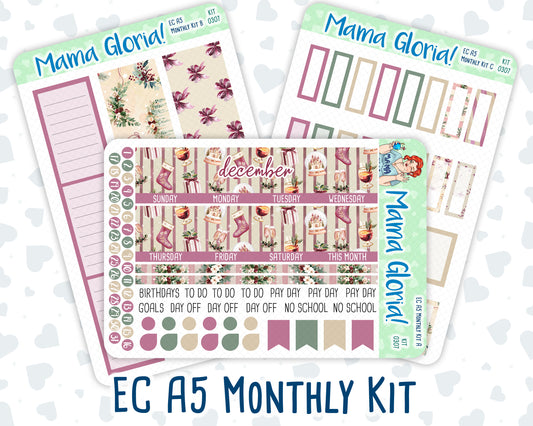 Kit 0307 - A5 - EC Monthly Kit - December - Velvet Hearth