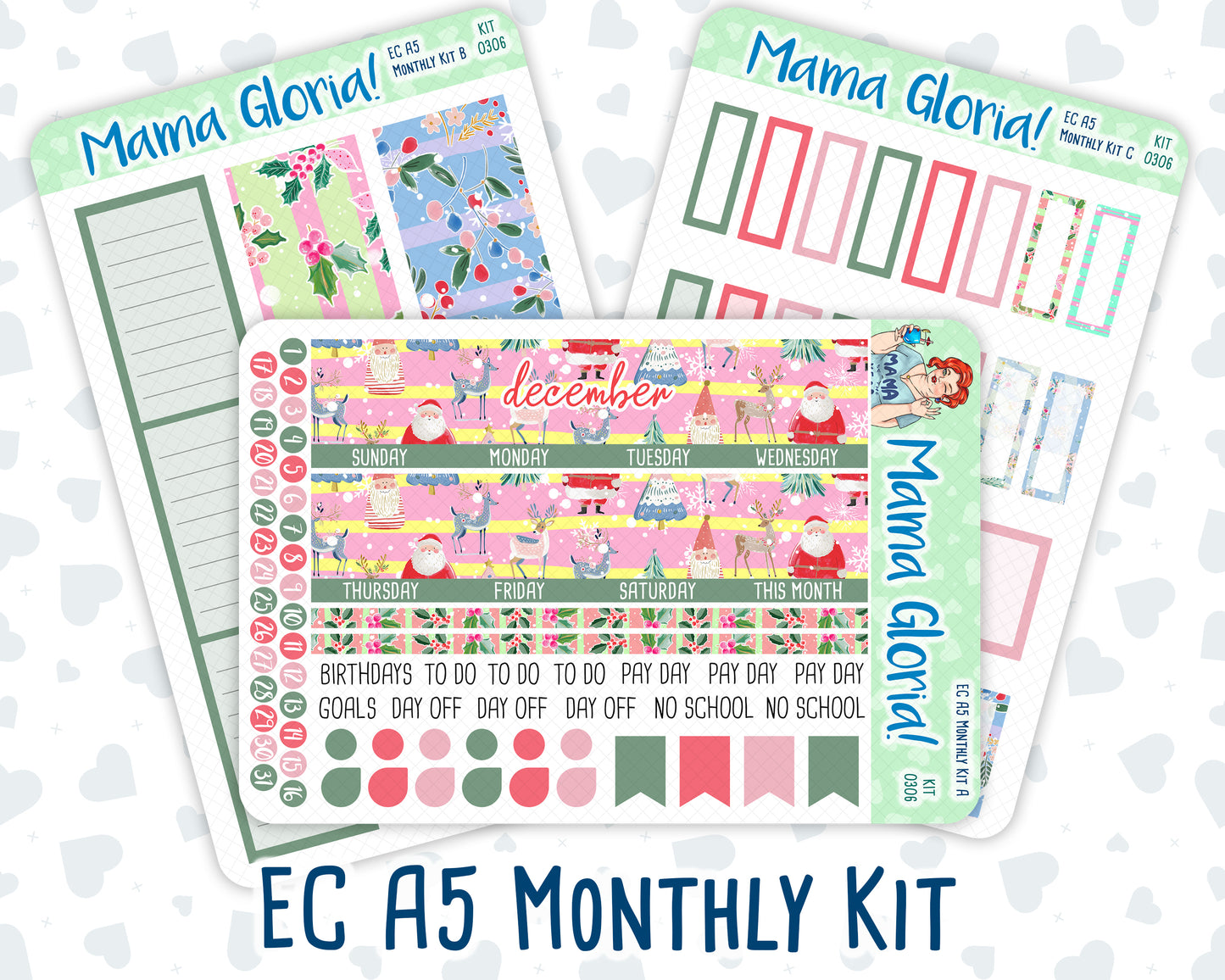 Kit 0306 - A5 - EC Monthly Kit - December - Jolly Mischief