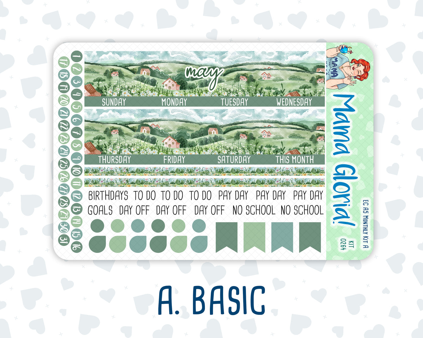 Kit 0264 - A5 - EC Monthly Kit - May - Spring Walk