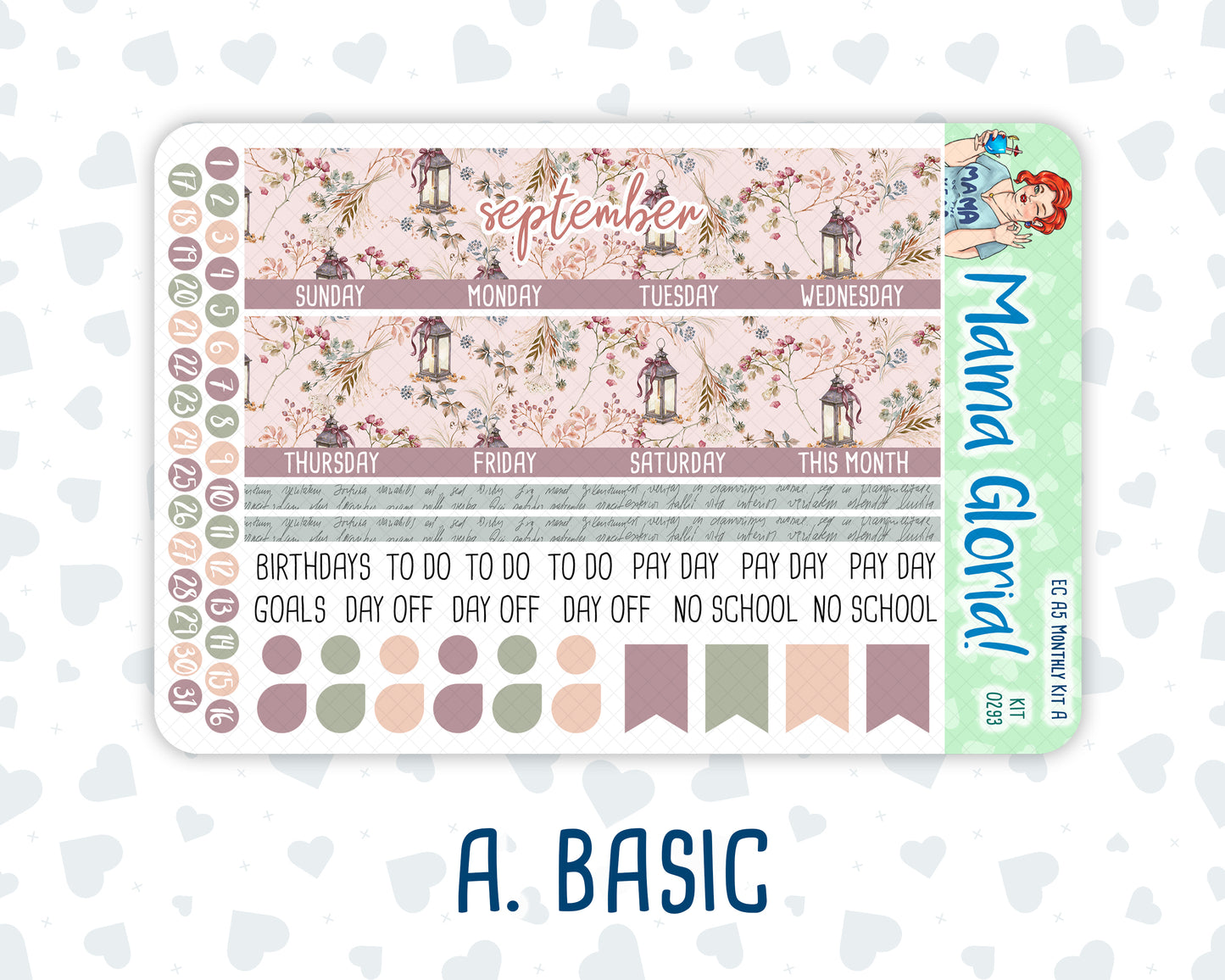 Kit 0293 - A5 - EC Monthly Kit - September - Fleur de Provence