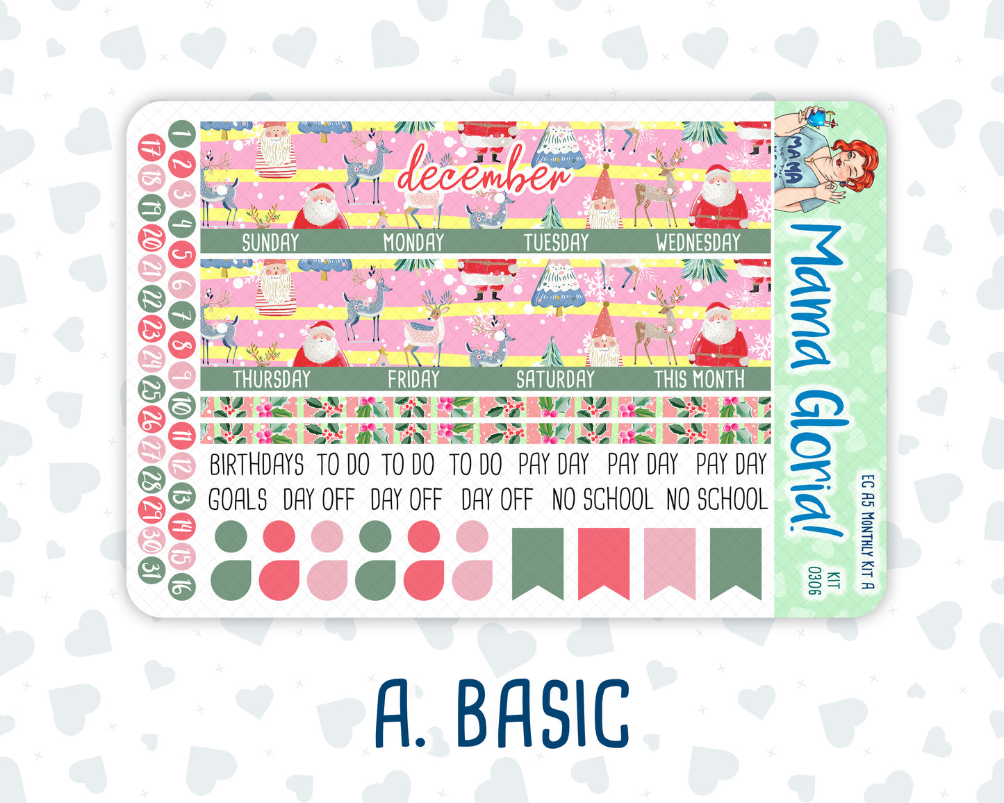 Kit 0306 - A5 - EC Monthly Kit - December - Jolly Mischief
