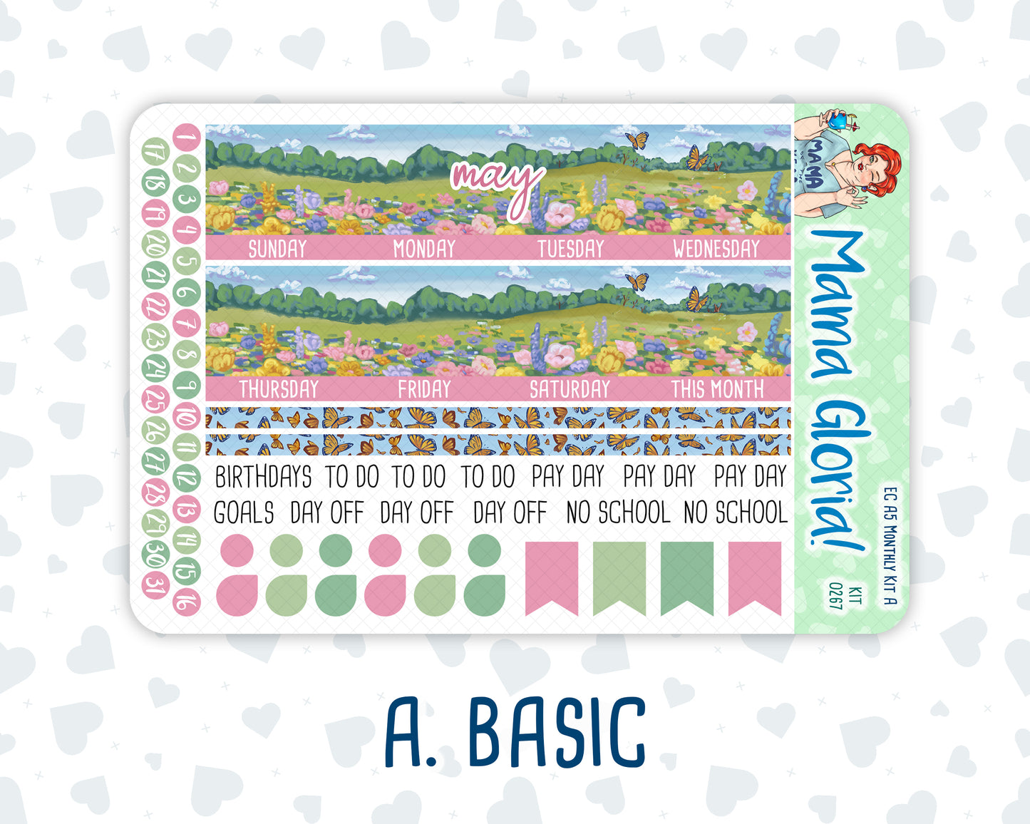 Kit 0267 - A5 - EC Monthly Kit - May - Flowers For Mama