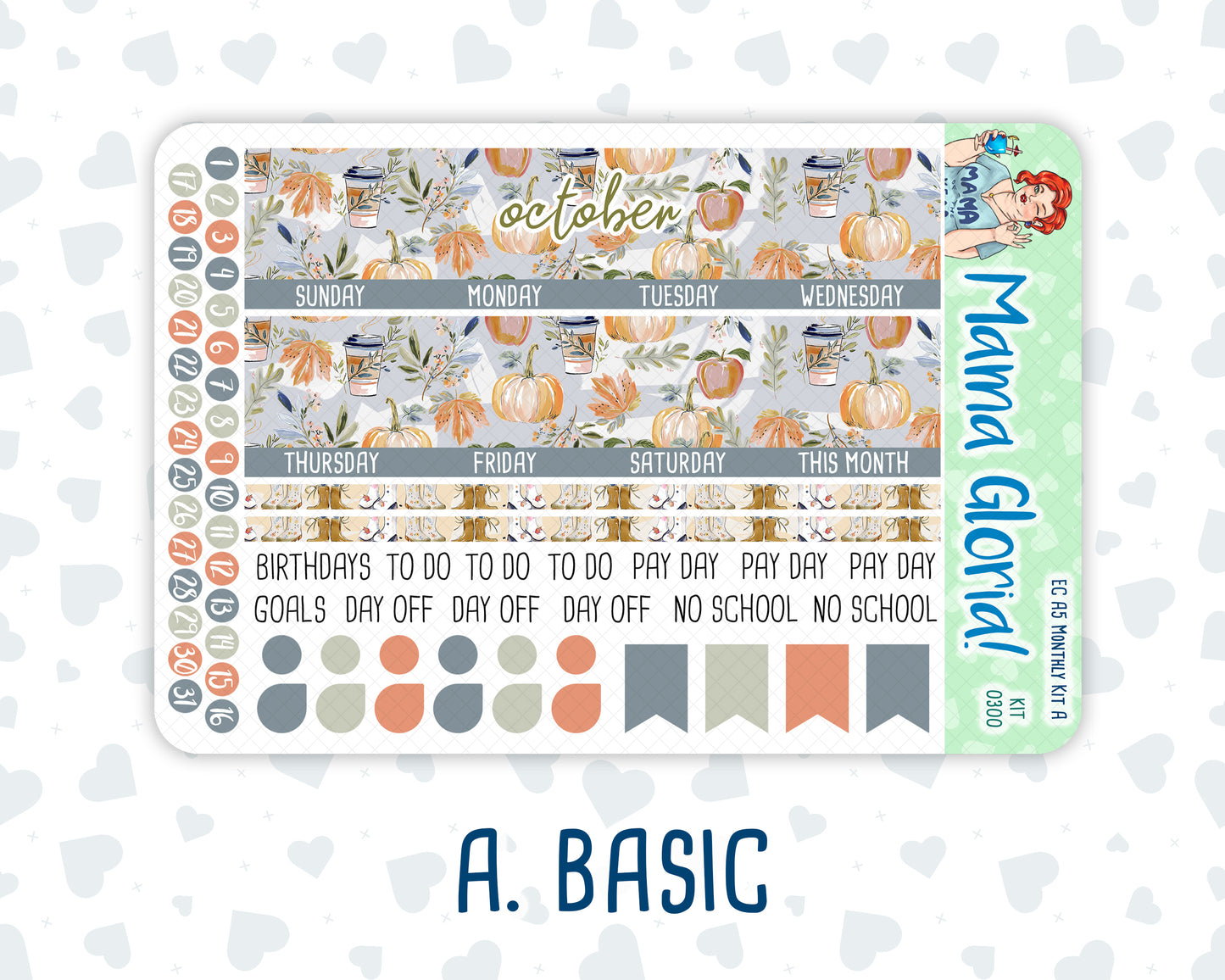 Kit 0300 - A5 - EC Monthly Kit - October - Autumn Stroll