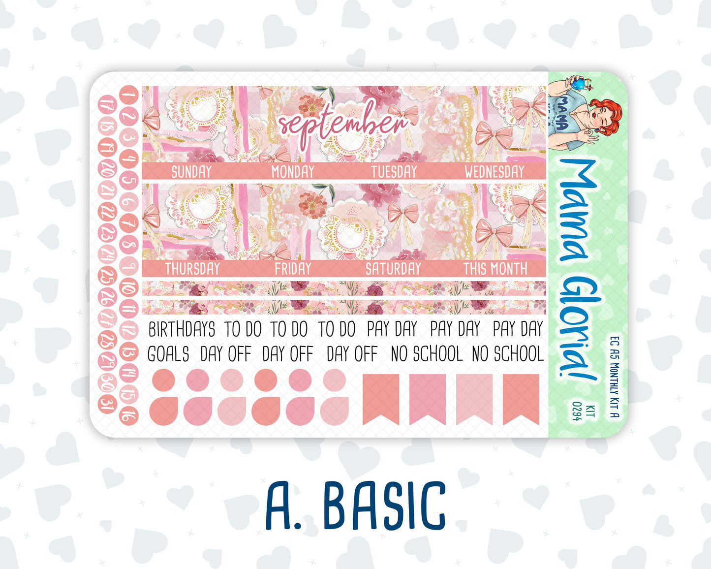 Kit 0294 - A5 - EC Monthly Kit - September - Rosy Reveria