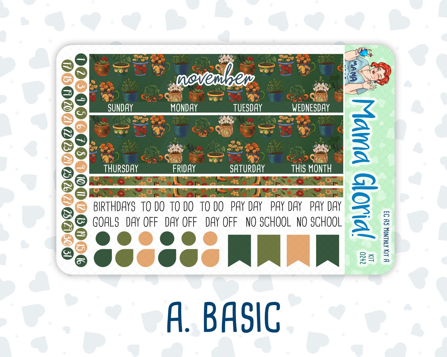 Kit 0242 - A5 - EC Monthly Kit - November - Cottage Autumn
