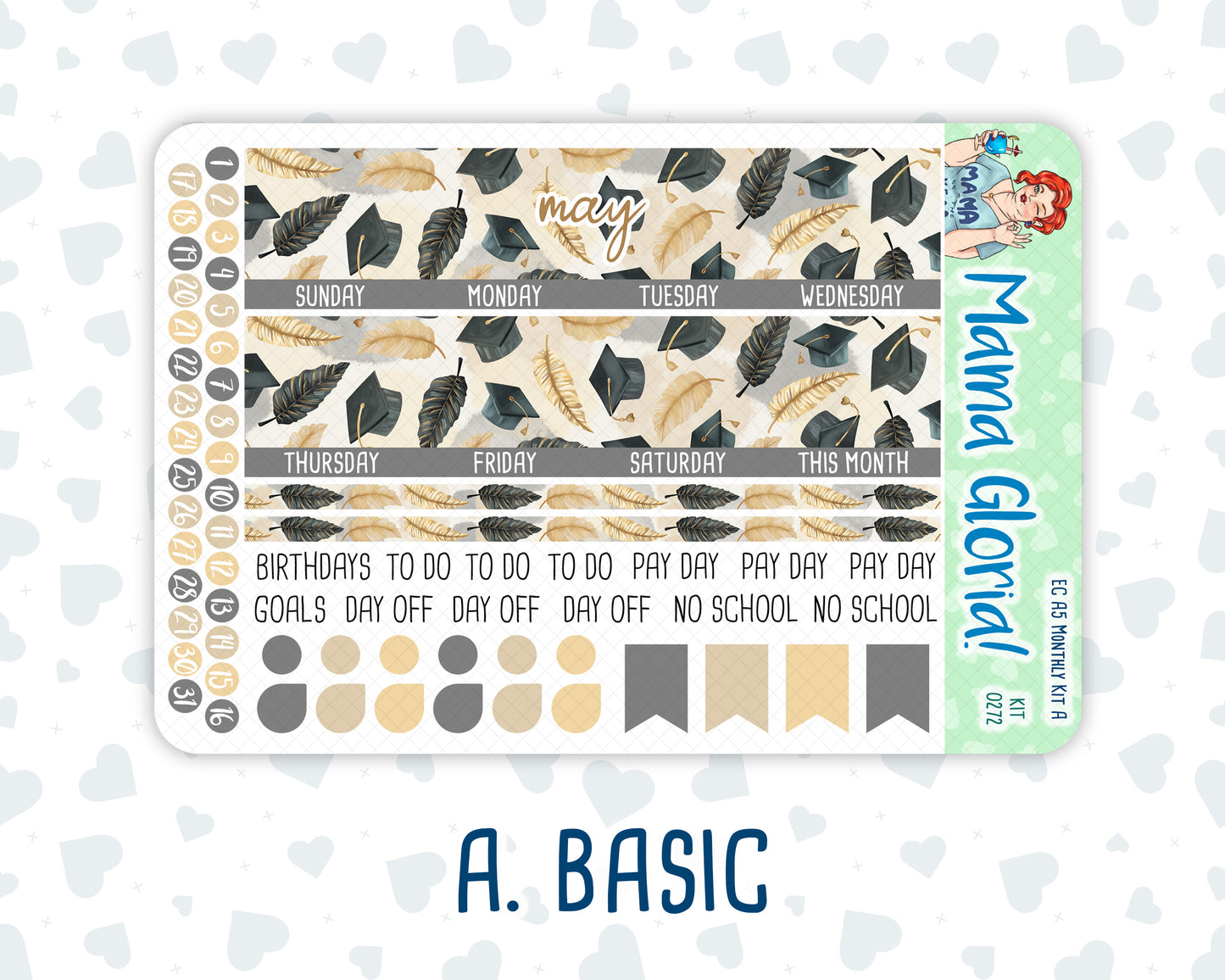 Kit 0272 - A5 - EC Monthly Kit - May - Graduation