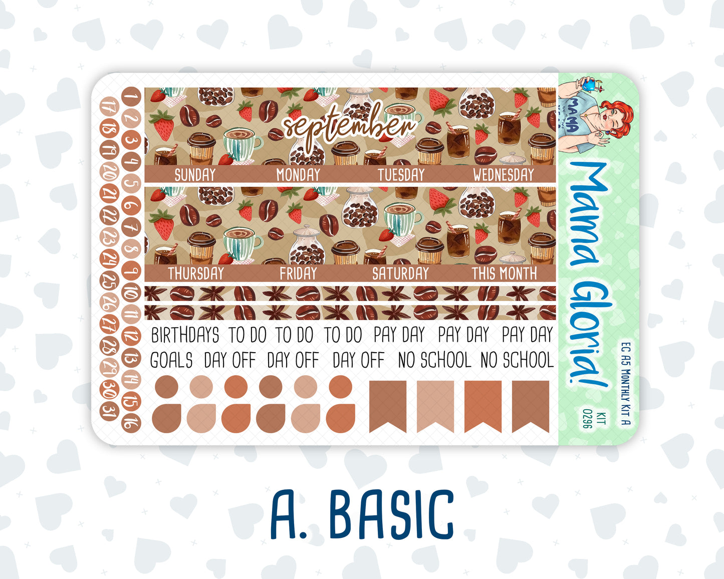 Kit 0296 - A5 - EC Monthly Kit - September - Coffee Break