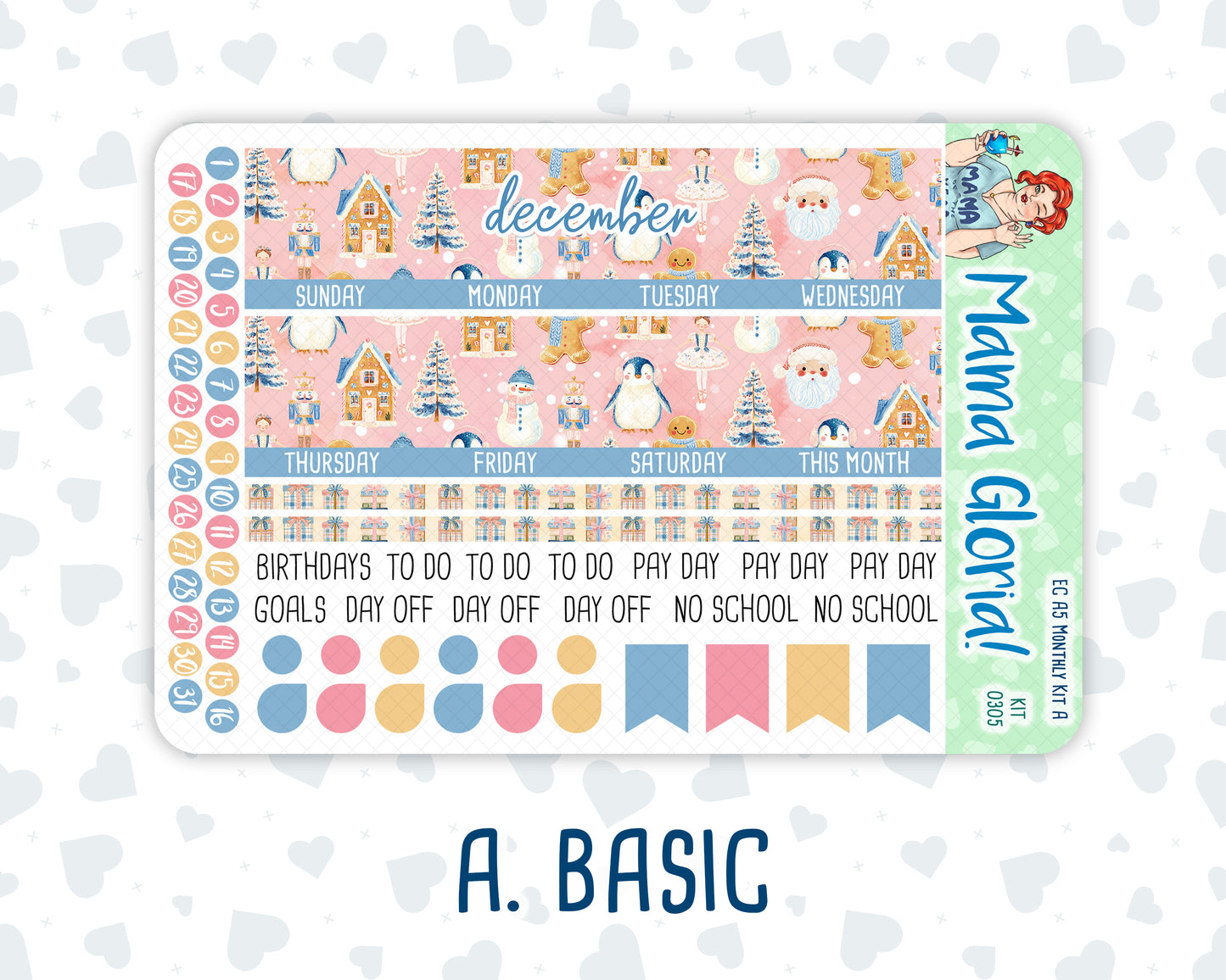 Kit 0305 - A5 - EC Monthly Kit - December - Sugarplum Parade