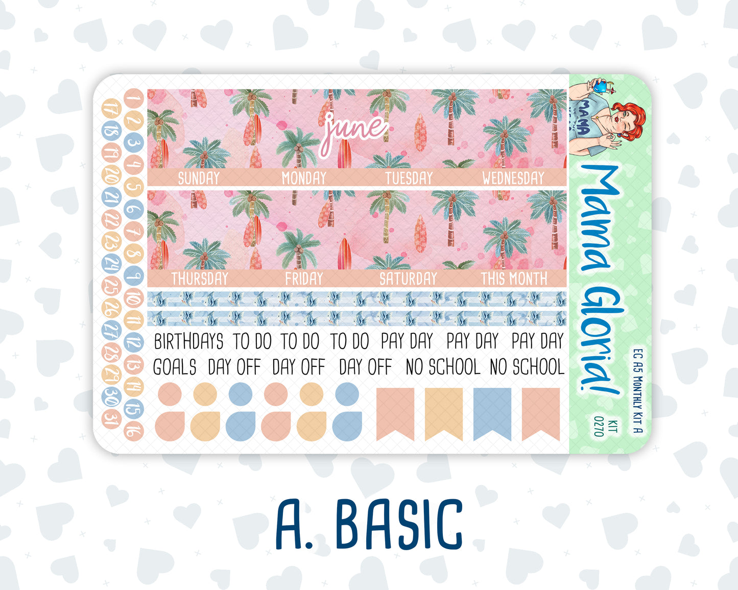 Kit 0270 - A5 - EC Monthly Kit - June - Beachside Bliss