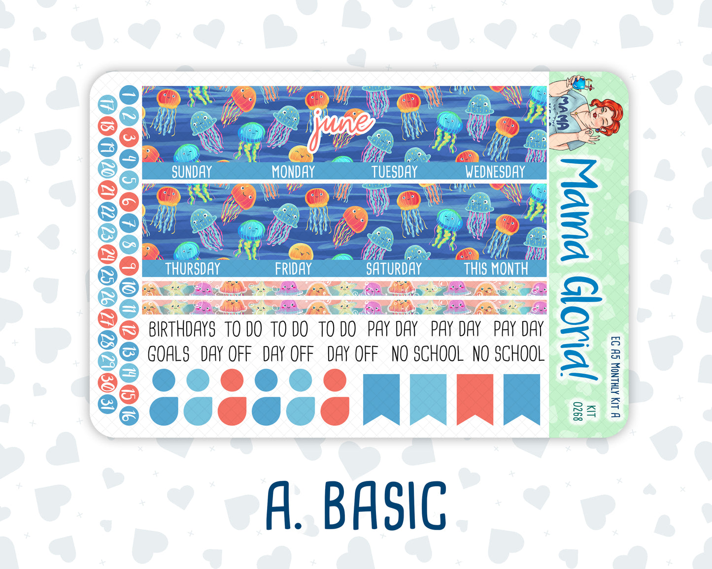 Kit 0268 - A5 - EC Monthly Kit - June - Sea Sweeties