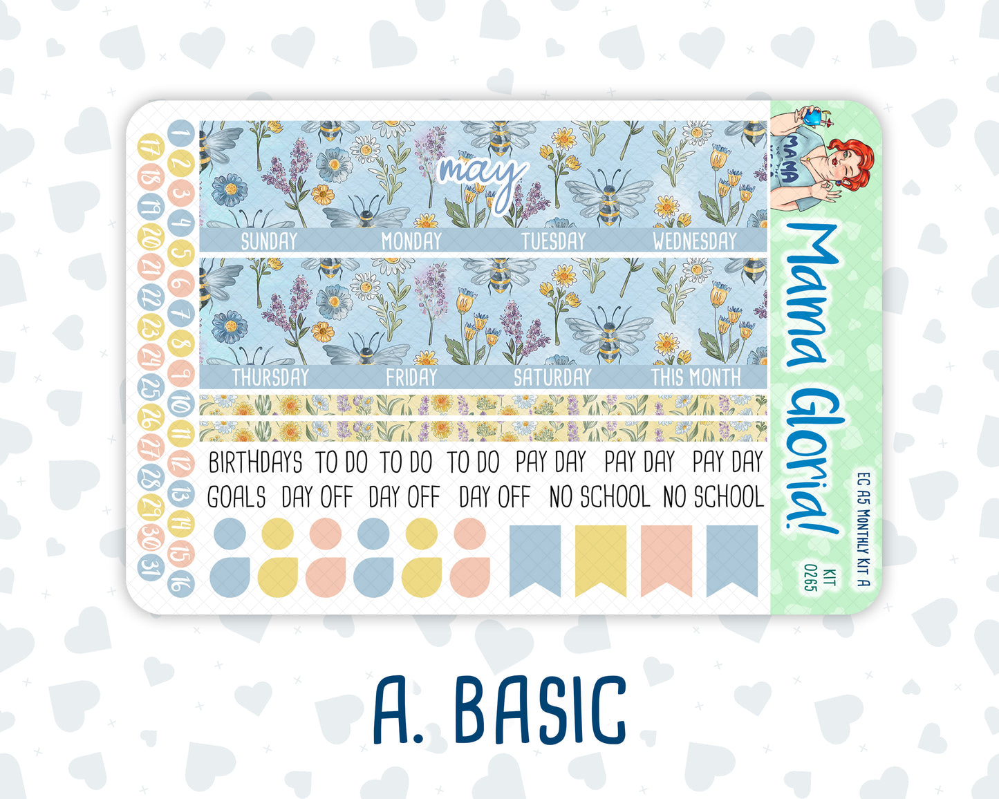 Kit 0265 - A5 - EC Monthly Kit - May - Honeybee Sky