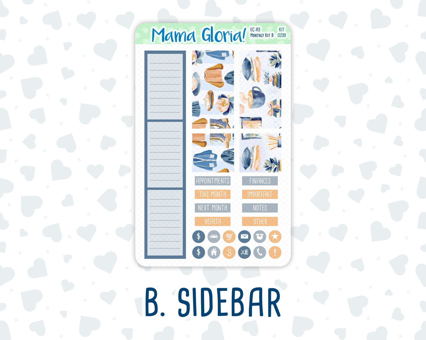 Kit 0299 - A5 - EC Monthly Kit - October - Book Nook