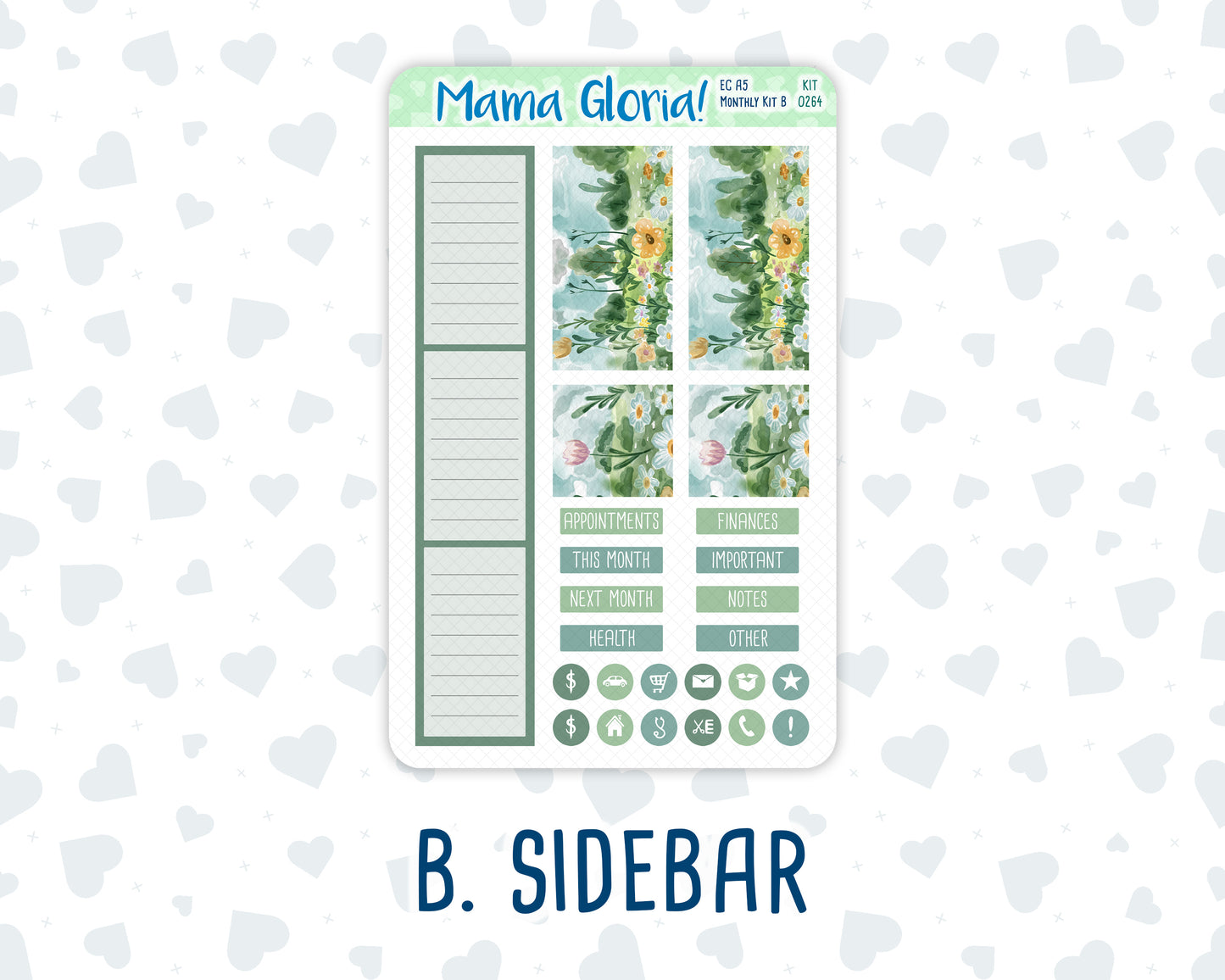 Kit 0264 - A5 - EC Monthly Kit - May - Spring Walk