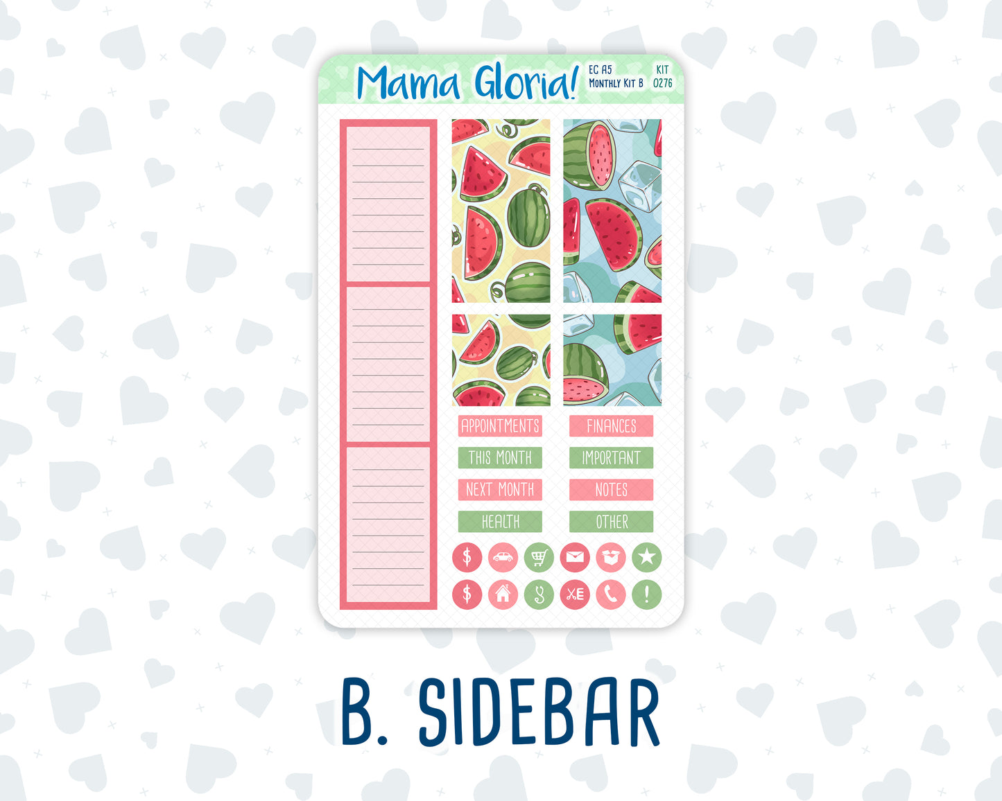 Kit 0276 - A5 - EC Monthly Kit - July - Melon Crush
