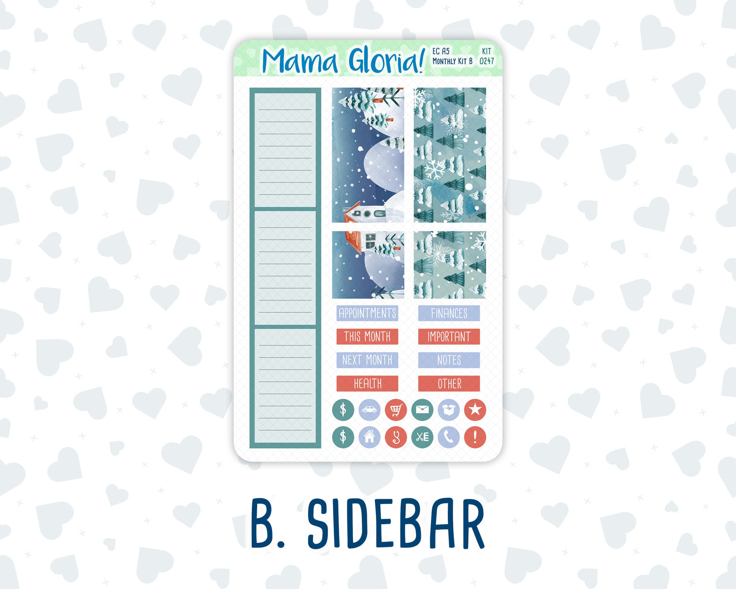 Kit 0247 - A5 - EC Monthly Kit - December - Snow Day Adventures