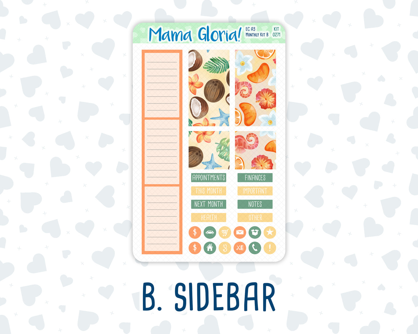 Kit 0271 - A5 - EC Monthly Kit - June - Strawberry Shore