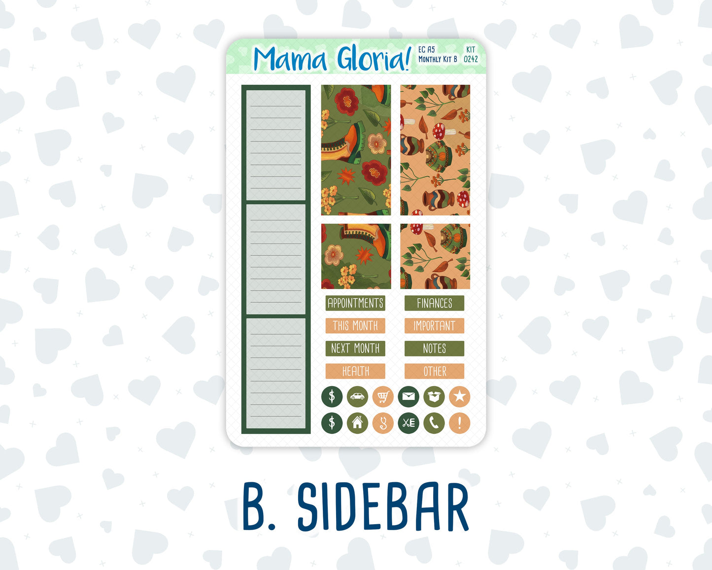 Kit 0242 - A5 - EC Monthly Kit - November - Cottage Autumn