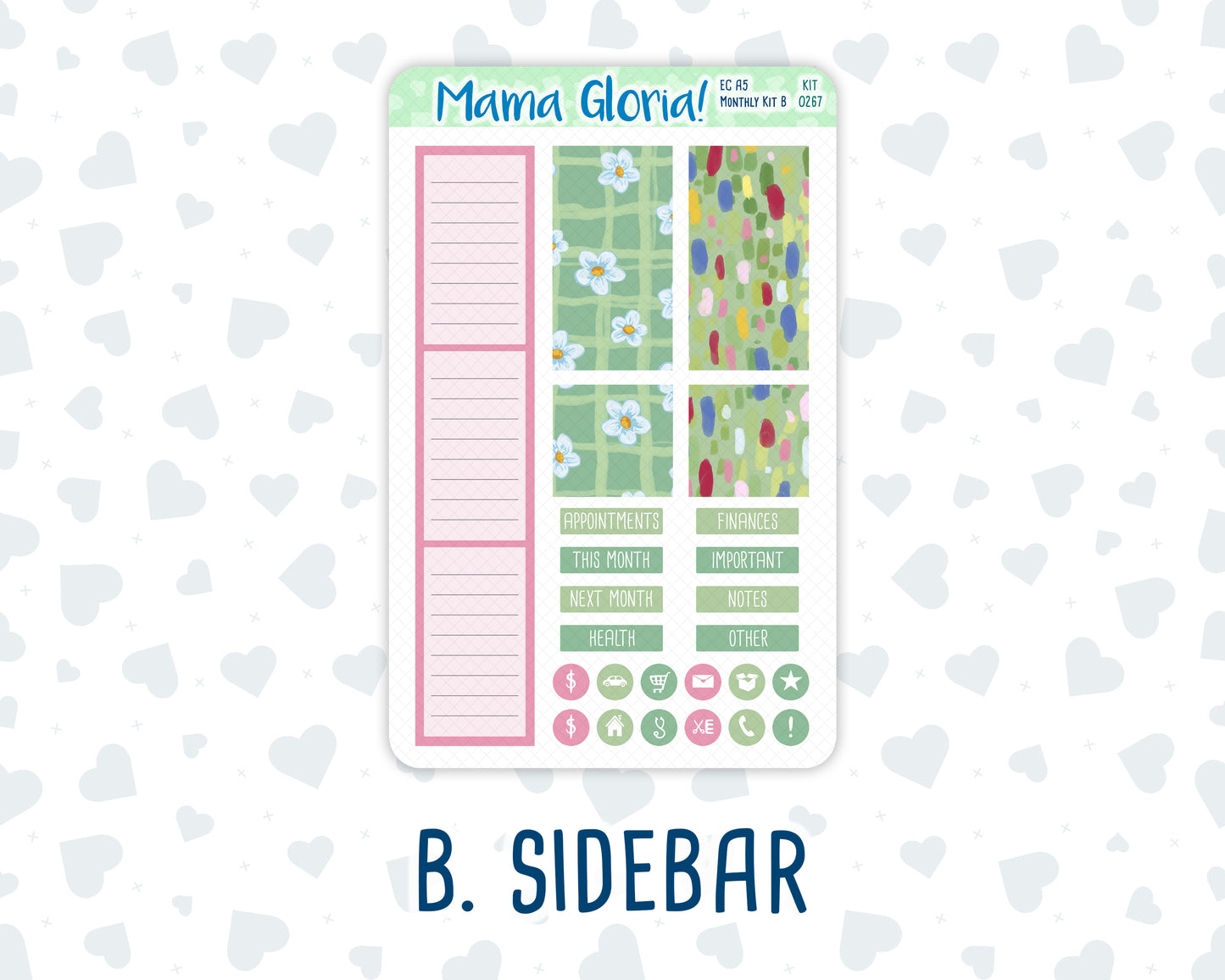 Kit 0267 - A5 - EC Monthly Kit - May - Flowers For Mama