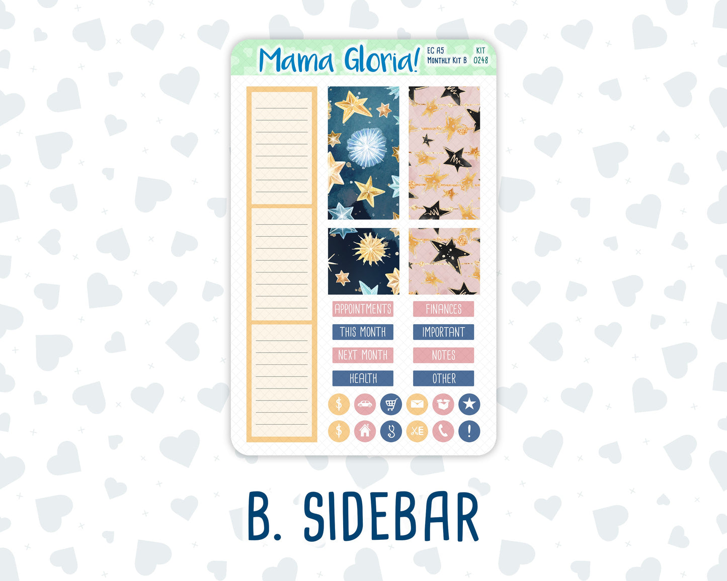 Kit 0248 - A5 - EC Monthly Kit - January - Midnight Countdown