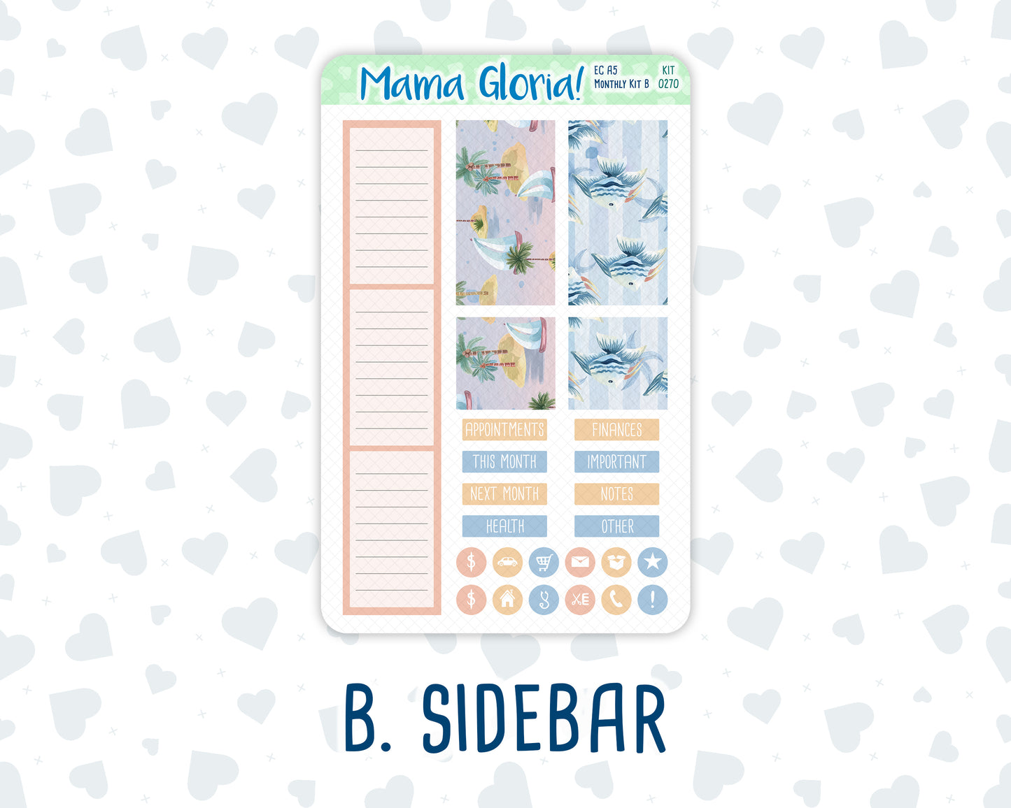Kit 0270 - A5 - EC Monthly Kit - June - Beachside Bliss