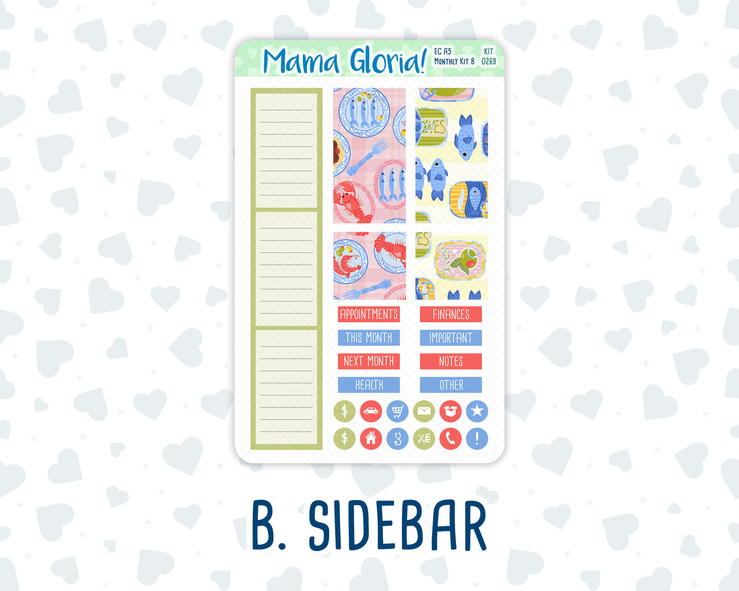 Kit 0269 - A5 - EC Monthly Kit - June - Dolce Mare