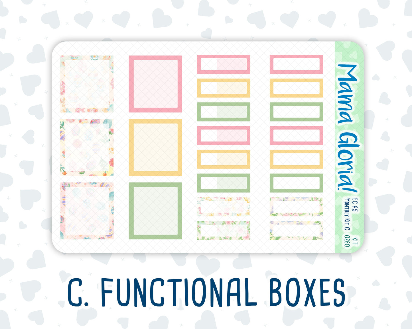 Kit 0260 - A5 - EC Monthly Kit - April - Pastel Egg Hunt