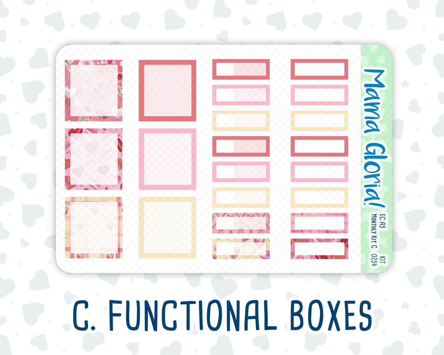 Kit 0254 - A5 - EC Monthly Kit - February - Valentine Village