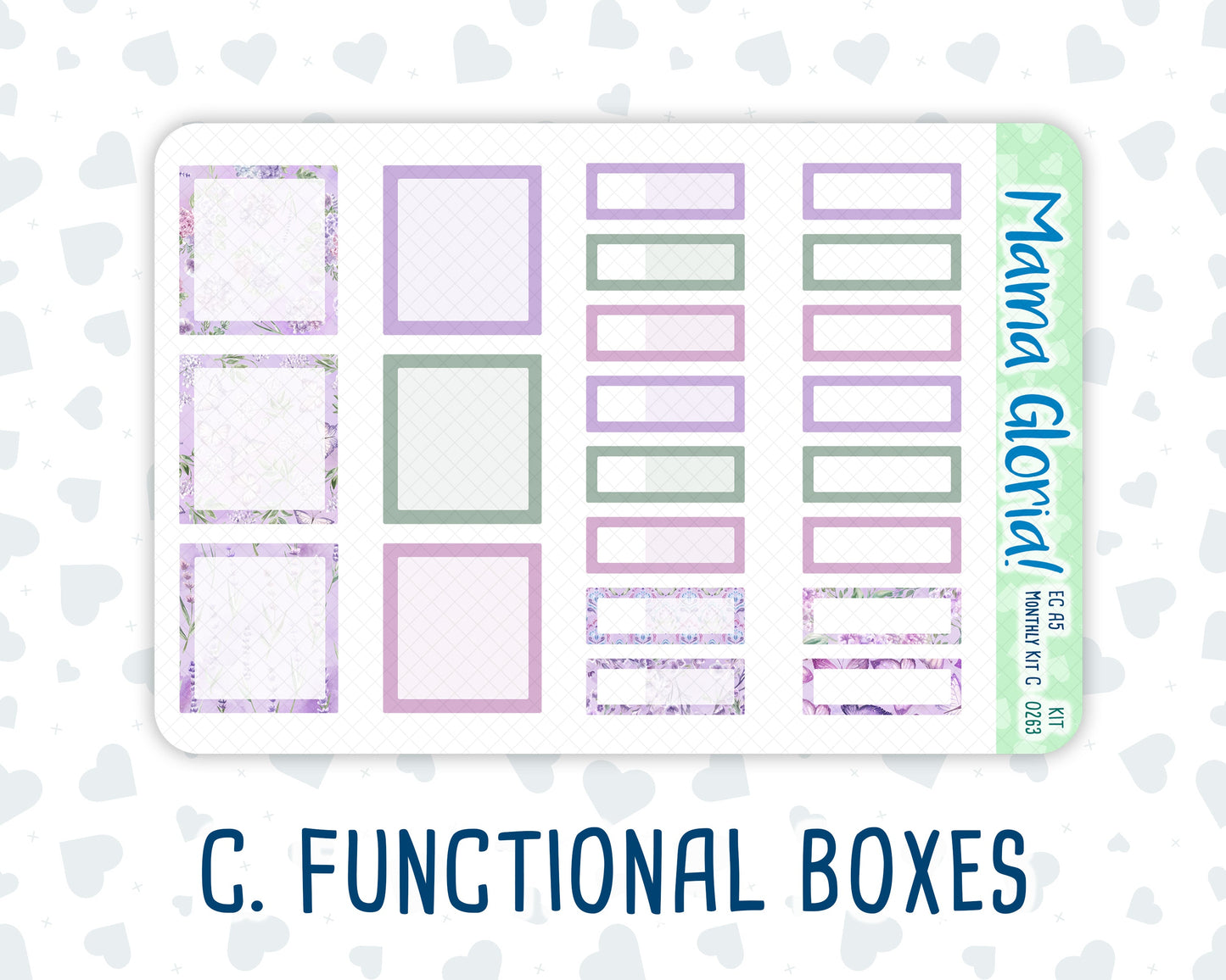 Kit 0263 - A5 - EC Monthly Kit - April - Lavender Drift