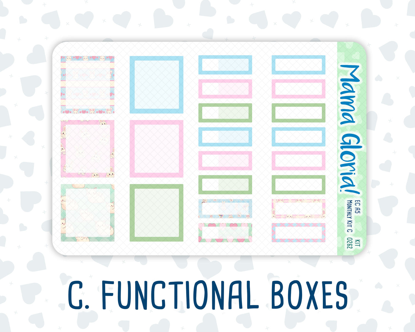 Kit 0262 - A5 - EC Monthly Kit - April - Spring Puffs