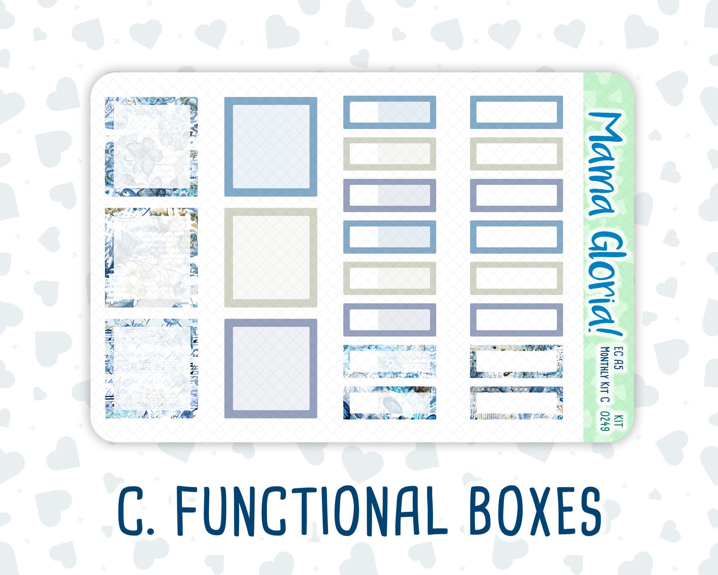 Kit 0249 - A5 - EC Monthly Kit - January - Icy Lace