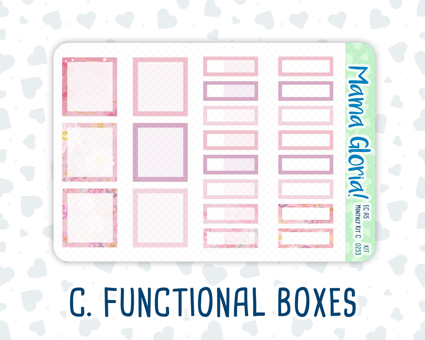 Kit 0253 - A5 - EC Monthly Kit - February - Rosy Daydreams
