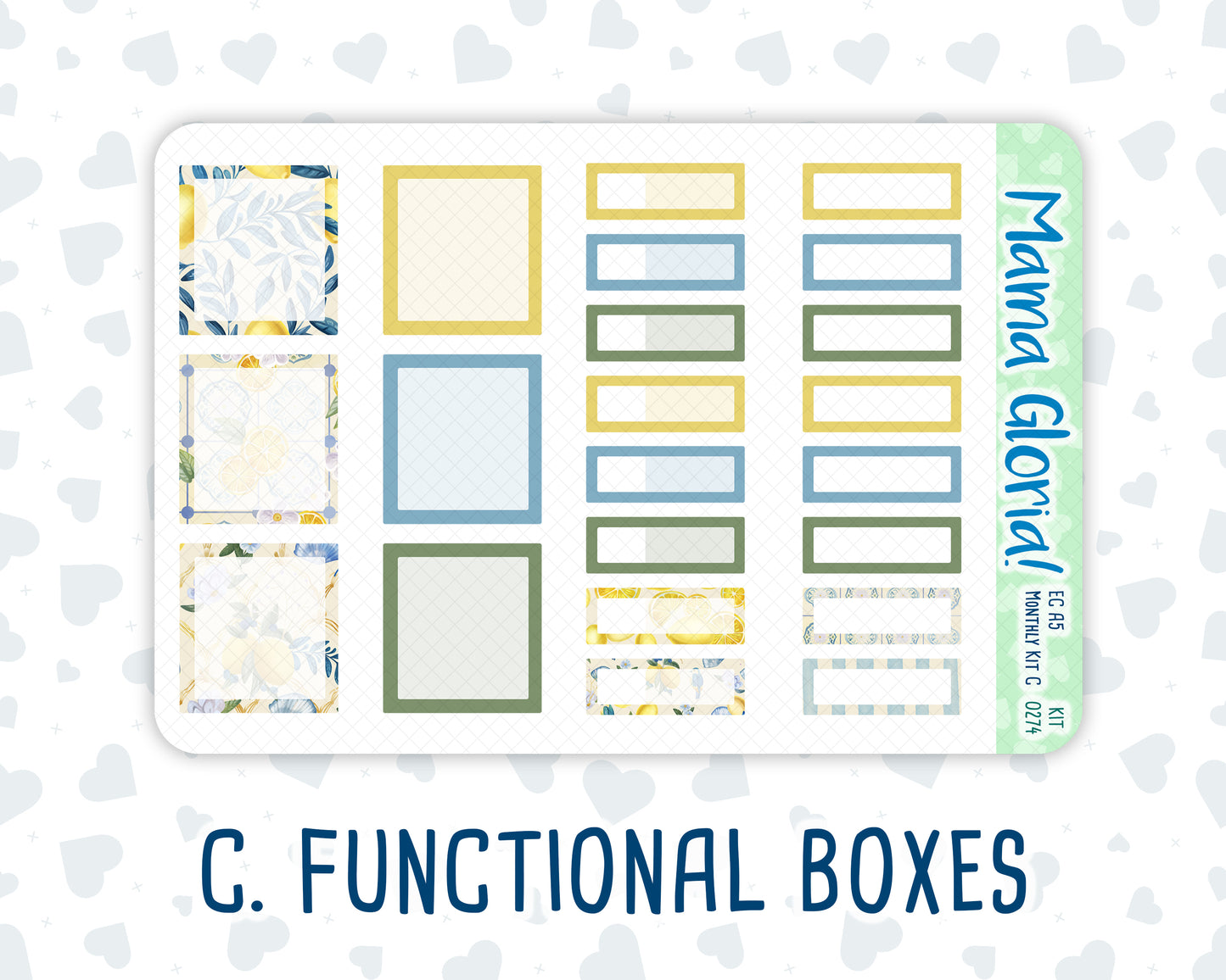 Kit 0274 - A5 - EC Monthly Kit - July - Sunny Lemon Shore