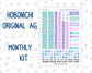 Kit 0230 - A6 Hobonichi Original - Monthly Kit - August - School Daze