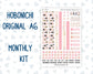 Kit 0297 - A6 Hobonichi Original - Monthly Kit - October - Pink Spell