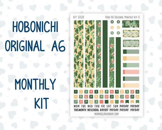 Kit 0208 A6 Hobonichi Original– Monthly - Shamrock Lane - March