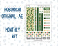 Kit 0208 A6 Hobonichi Original– Monthly - Shamrock Lane - March