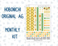 Kit 0277 - A6 Hobonichi Original - Monthly Kit - August - Sunflower Drama Club