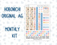 Kit 0305 - A6 Hobonichi Original - Monthly Kit - December - Sugarplum Parade