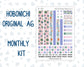 Kit 0258 - A6 Hobonichi Original - Monthly Kit - March - Plant Therapy
