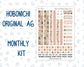 Kit 0209 A6 Hobonichi Original – Monthly - Forest Friends - March