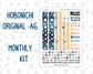 Kit 0248 - A6 Hobonichi Original - Monthly Kit - January - Midnight Countdown