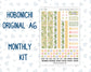 Kit 0280 - A6 Hobonichi Original - Monthly Kit - Half Past Six In August