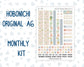 Kit 0261 - A6 Hobonichi Original - Monthly Kit - April - Llama Spring