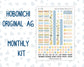 Kit 0265 - A6 Hobonichi Original - Monthly Kit - May - Honeybee Sky